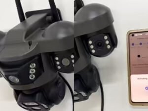 V380 LTE 4G Network PTZ Smart 3 Lens and 3 Screen Camera