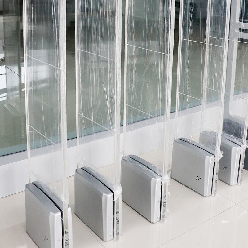 High-performance AM anti-theft security gates for retail stores, offering stable detection and a modern transparent design